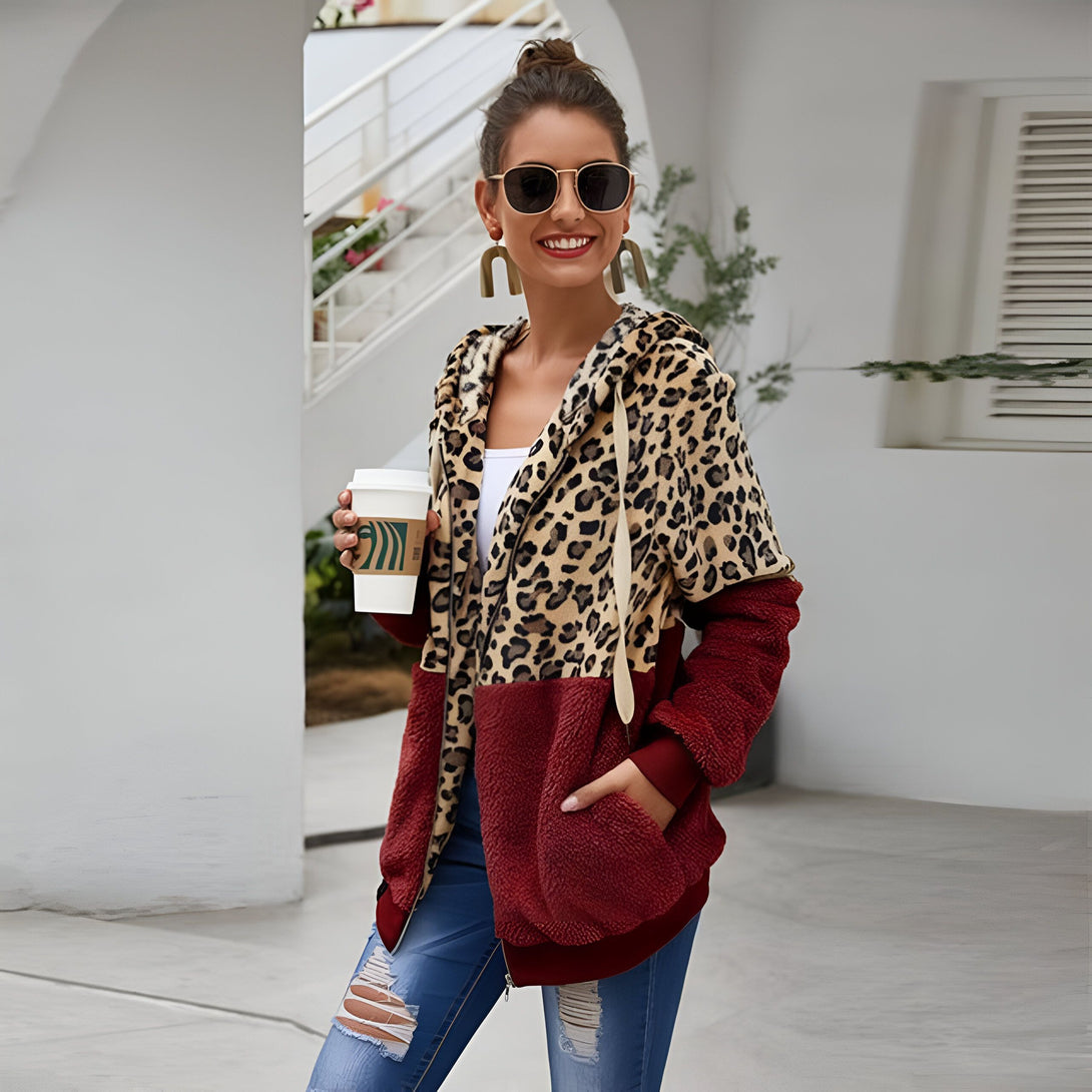 Sweat Léopard Femme Chaud
