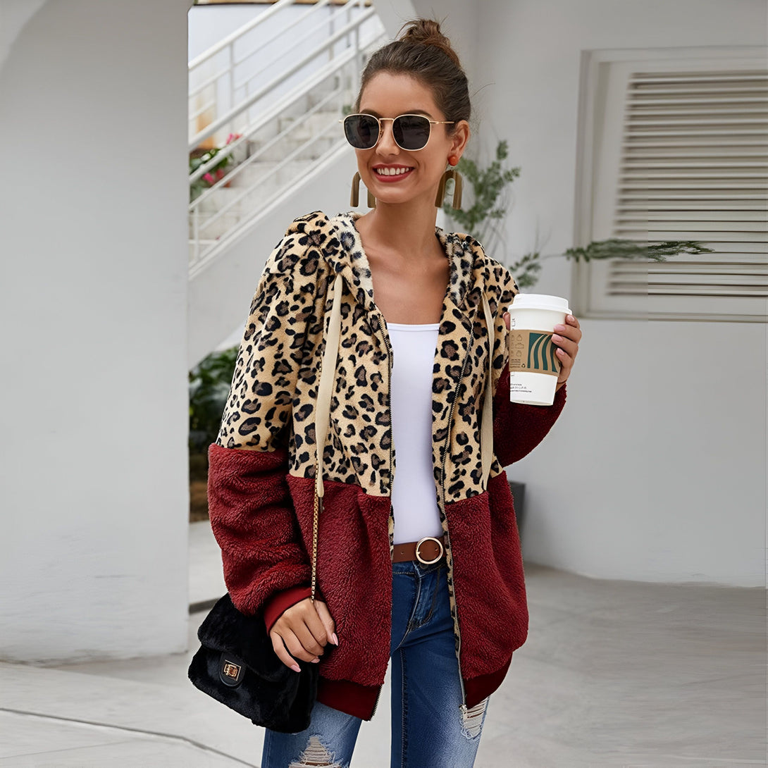 Sweat Léopard Femme Chaud
