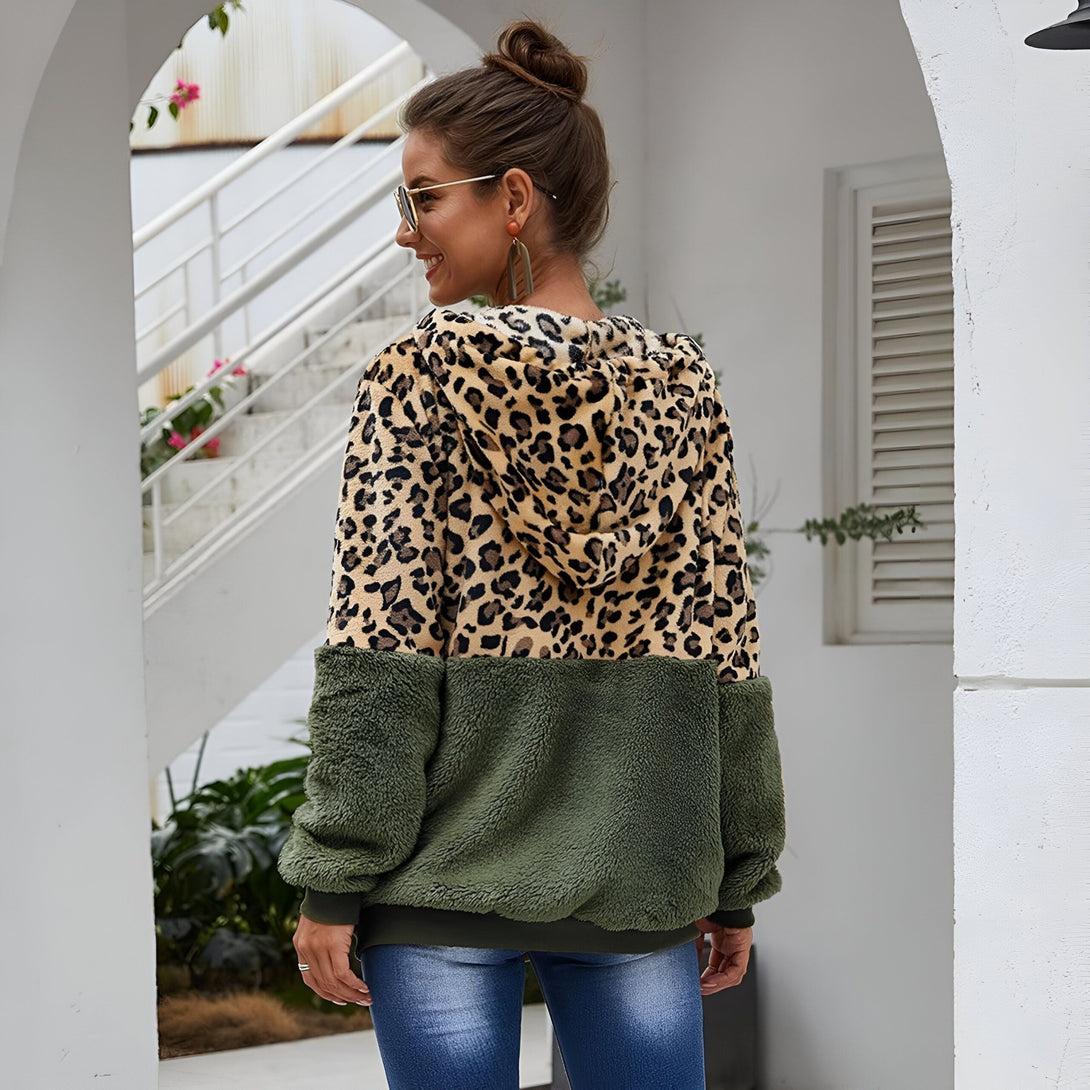 Sweat Léopard Femme Chaud
