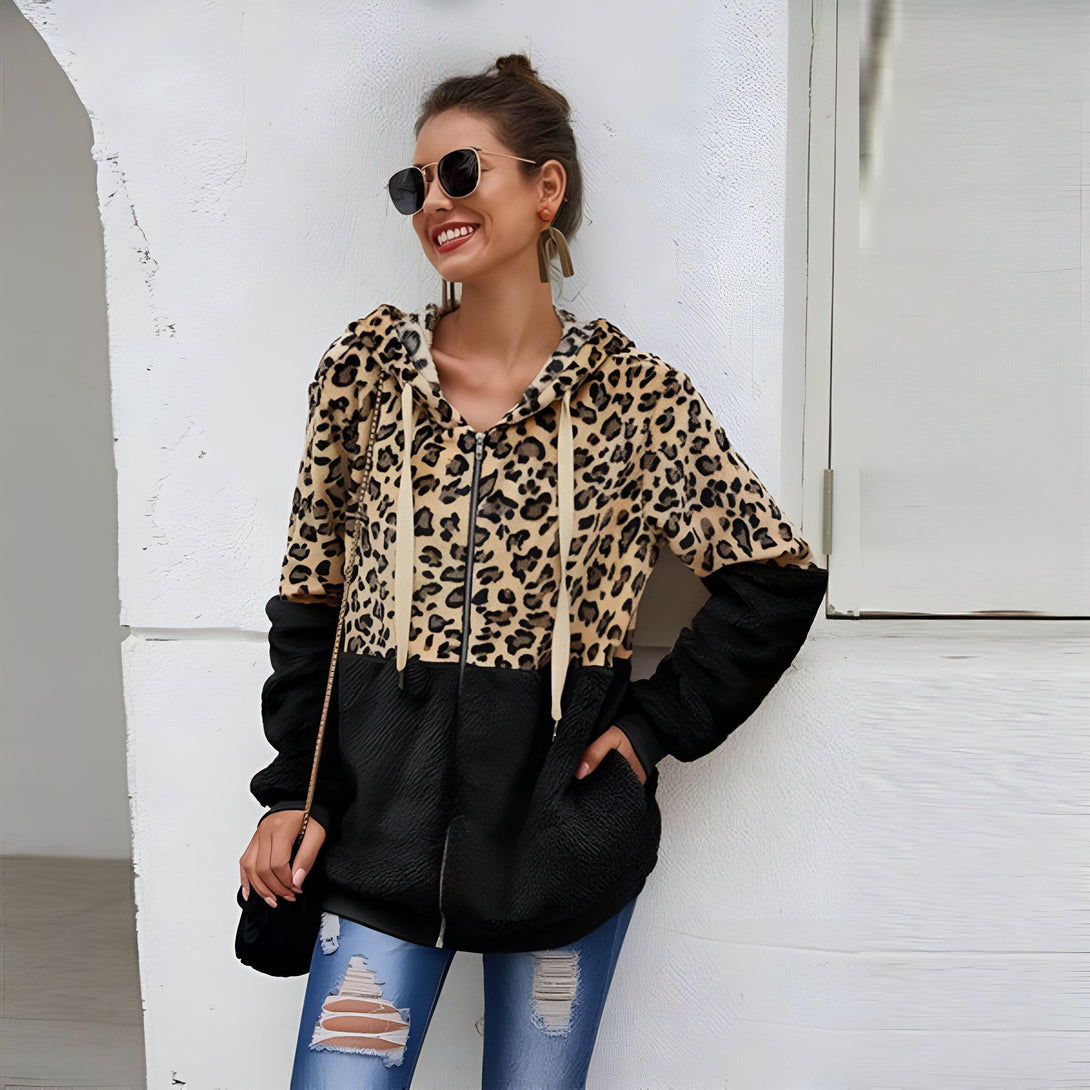 Sweat Léopard Femme Chaud
