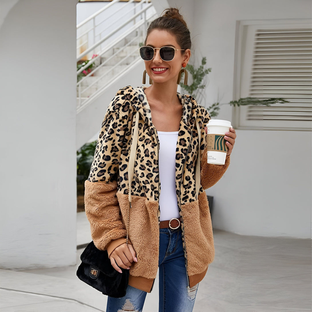 Sweat Léopard Femme Chaud
