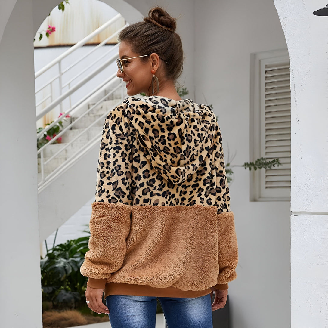 Sweat Léopard Femme Chaud
