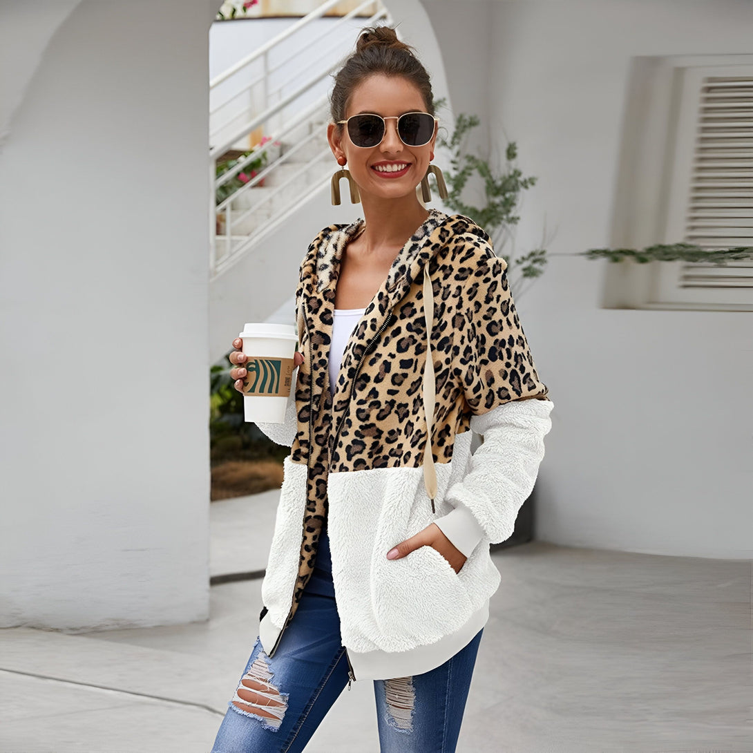Sweat Léopard Femme Chaud
