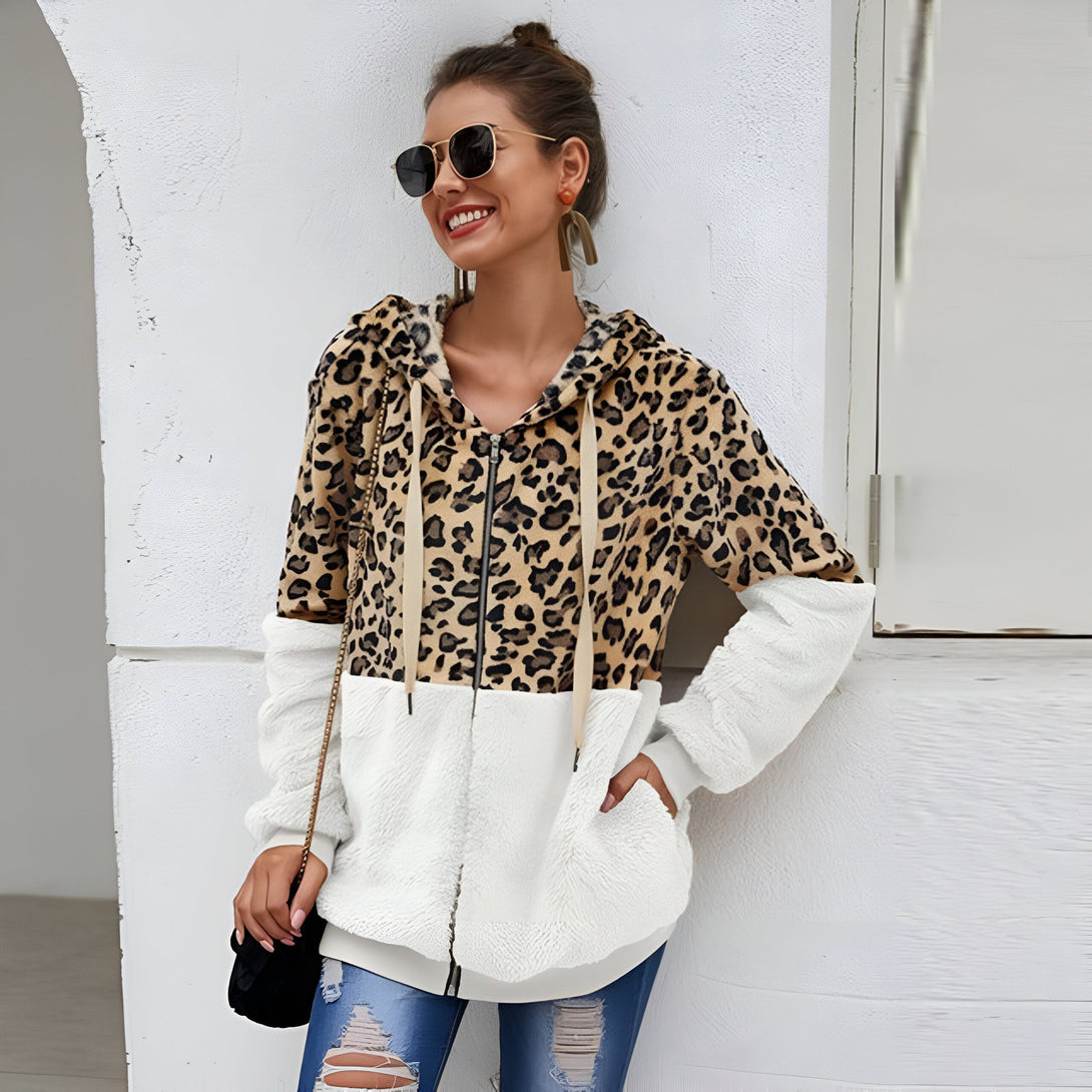 Sweat Léopard Femme Chaud
