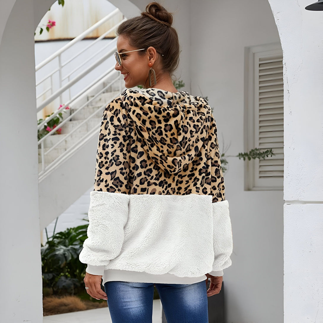 Sweat Léopard Femme Chaud
