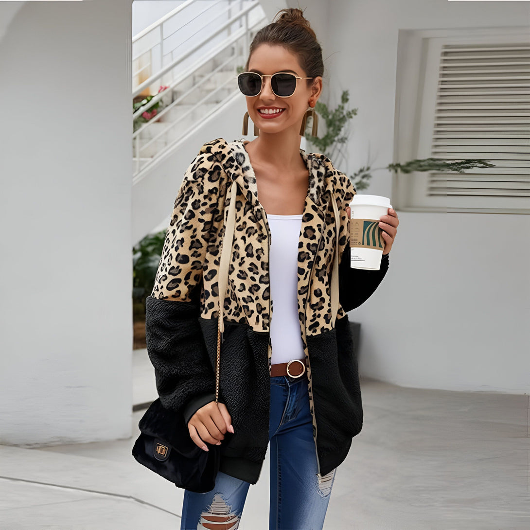 Sweat Léopard Femme Chaud

