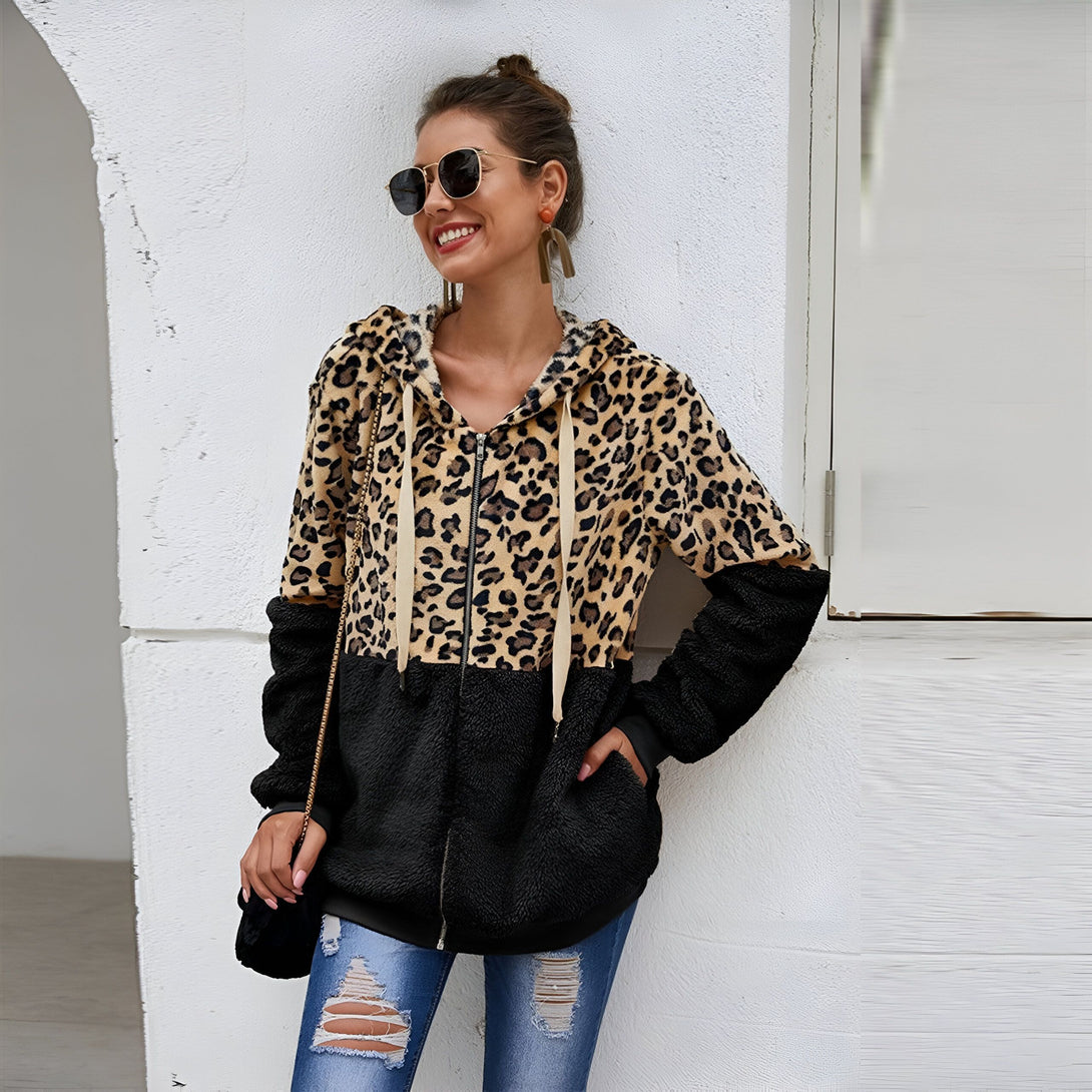 Sweat Léopard Femme Chaud
