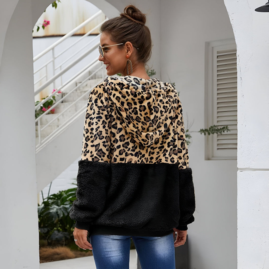 Sweat Léopard Femme Chaud
