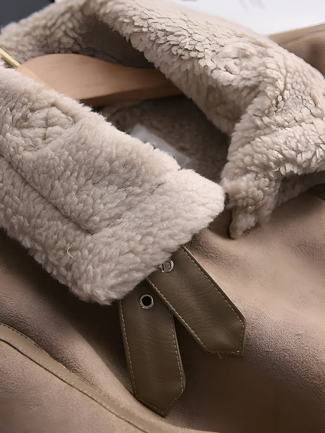 Veste en daim femme hiver
