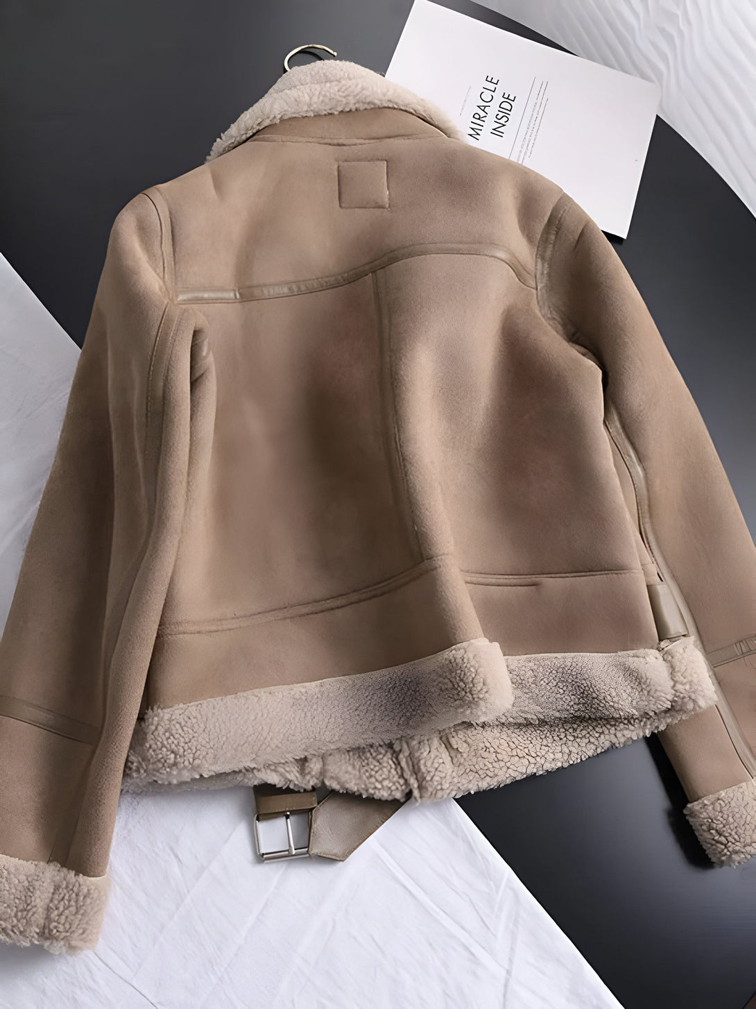 Veste en daim femme hiver
