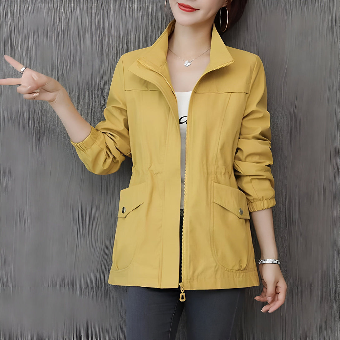 Veste Femme Automne-Hiver Col Claudine
