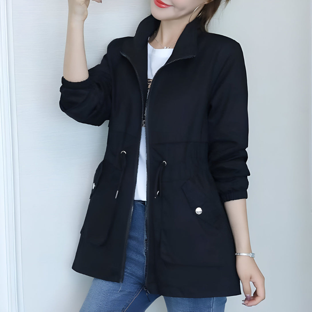 Veste Femme Automne-Hiver Col Claudine
