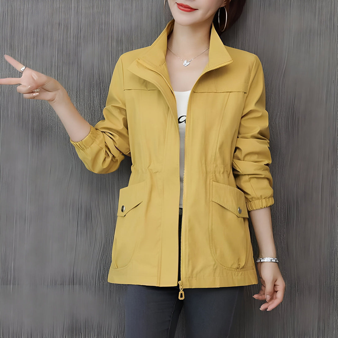 Veste Femme Automne-Hiver Col Claudine
