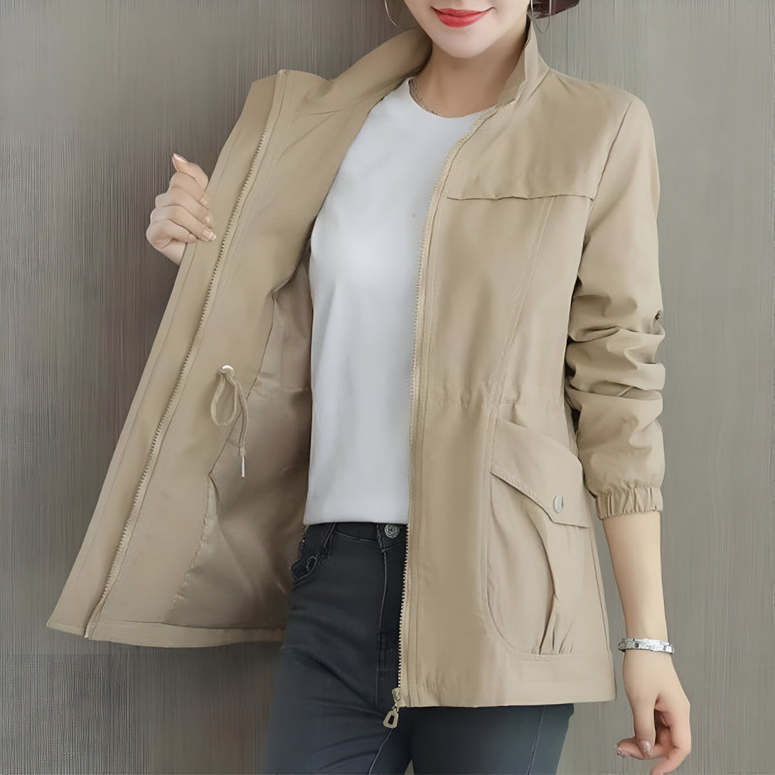 Veste Femme Automne-Hiver Col Claudine
