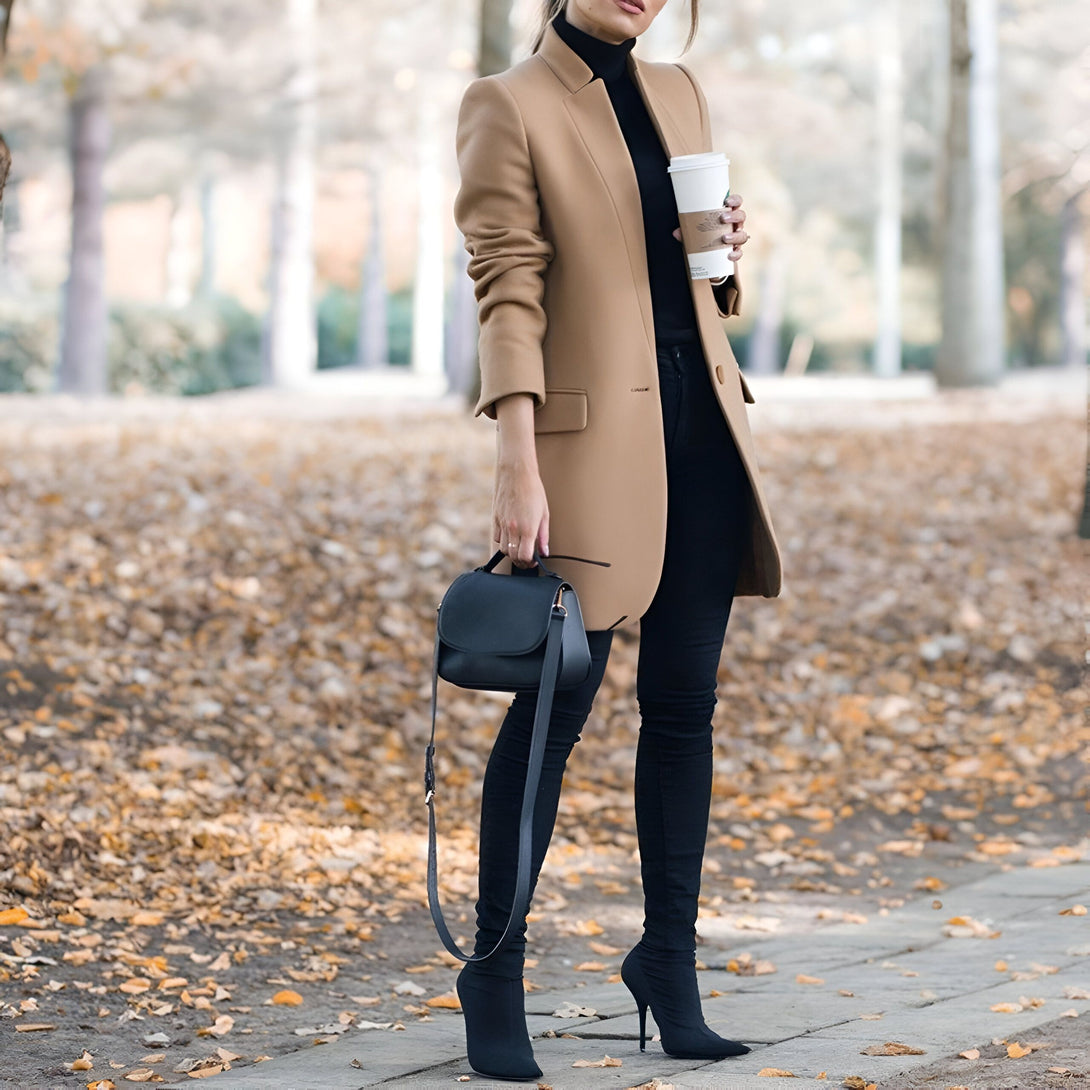 Veste Femme Classique Chic Automne-Hiver
