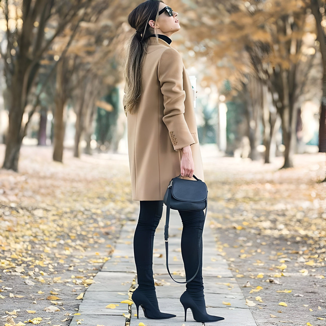 Veste Femme Classique Chic Automne-Hiver
