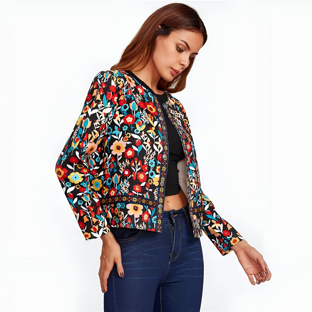 Veste Femme Fleurie Chic

