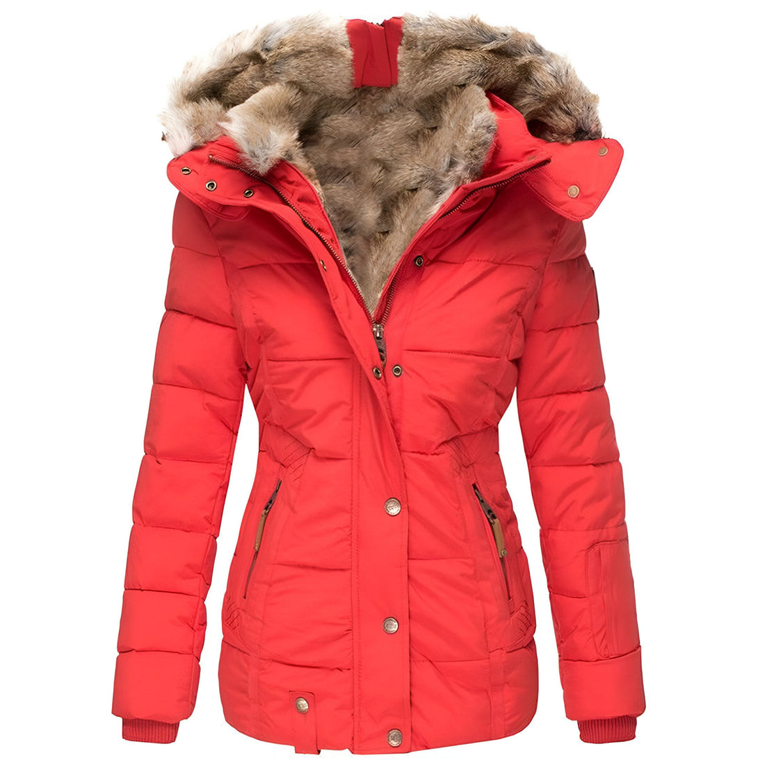 Veste Femme Hiver Chaude Doublée Fourrure
