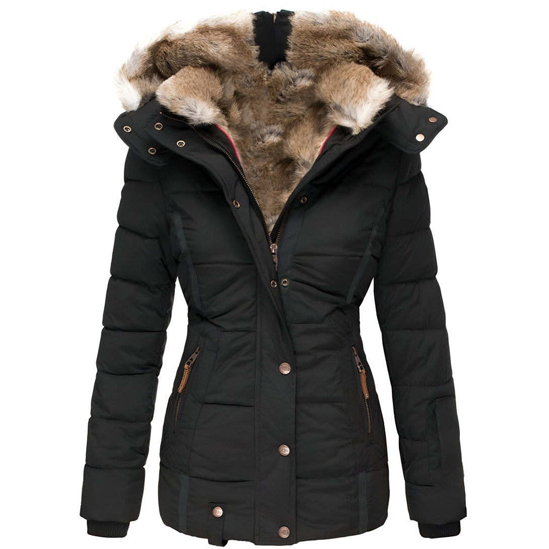 Veste Femme Hiver Chaude Doublée Fourrure
