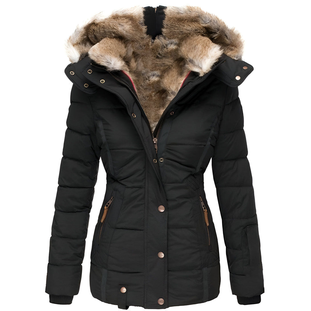 Veste Femme Hiver Chaude Doublée Fourrure
