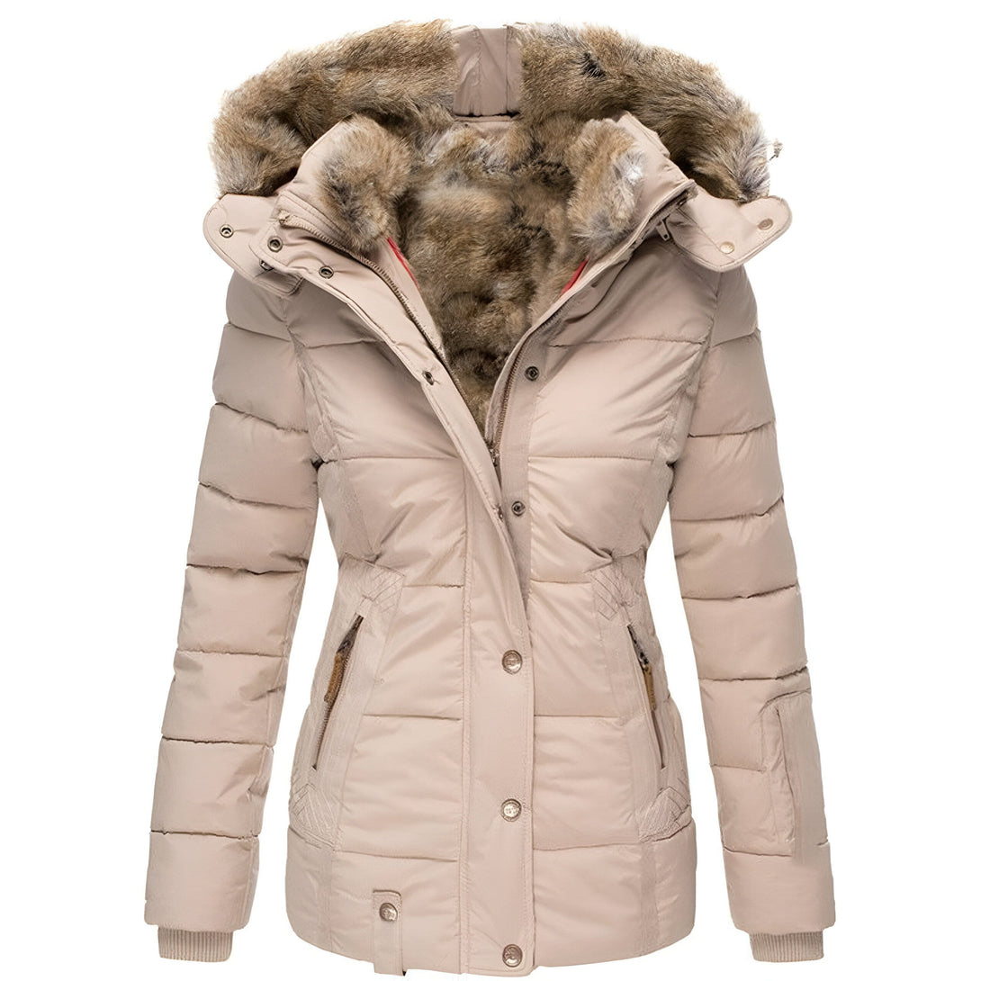 Veste Femme Hiver Chaude Doublée Fourrure
