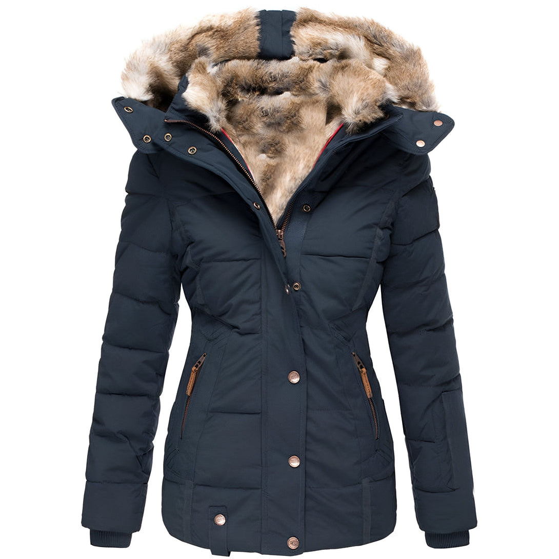Veste Femme Hiver Chaude Doublée Fourrure
