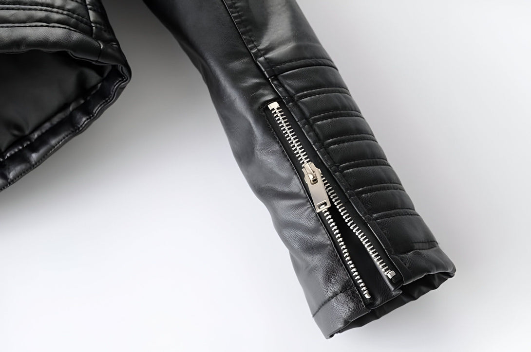 Veste Moto Femme Cuir Synthétique
