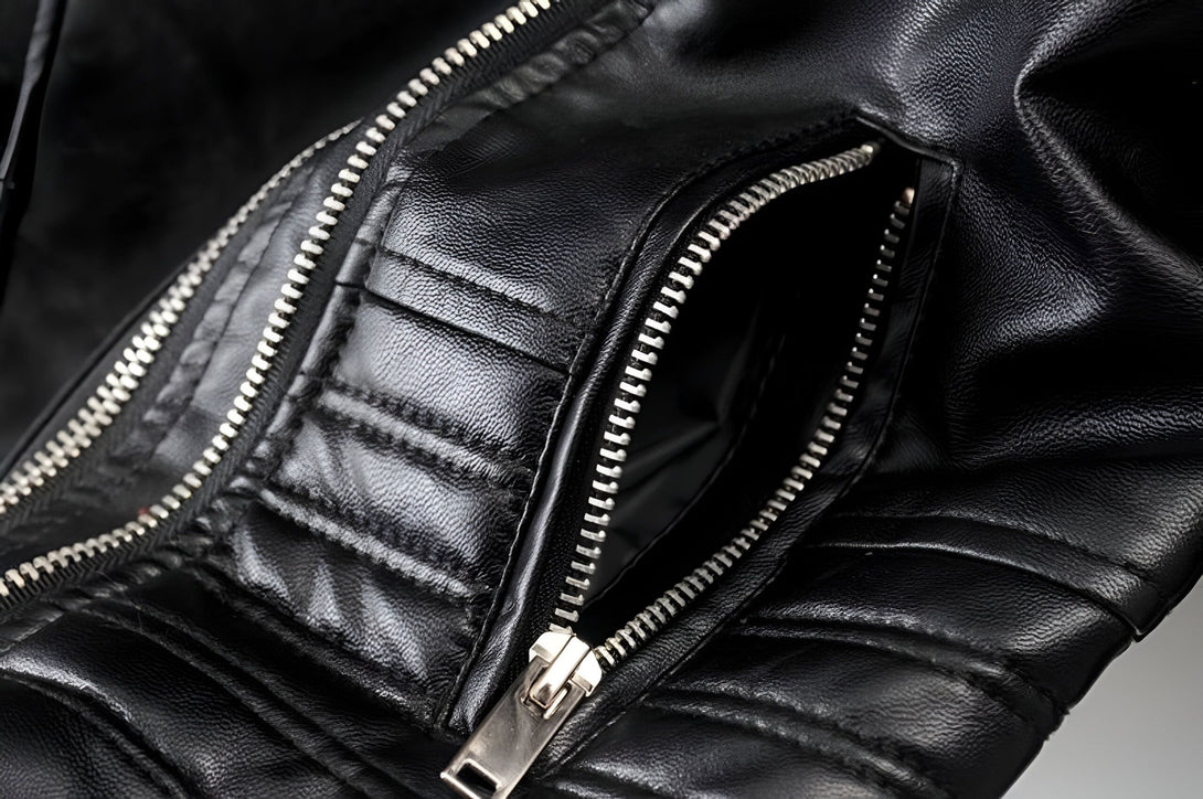 Veste Moto Femme Cuir Synthétique
