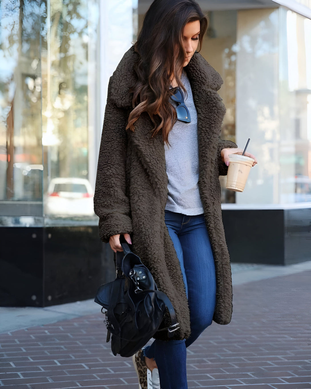 Veste Teddy Femme Automne-Hiver
