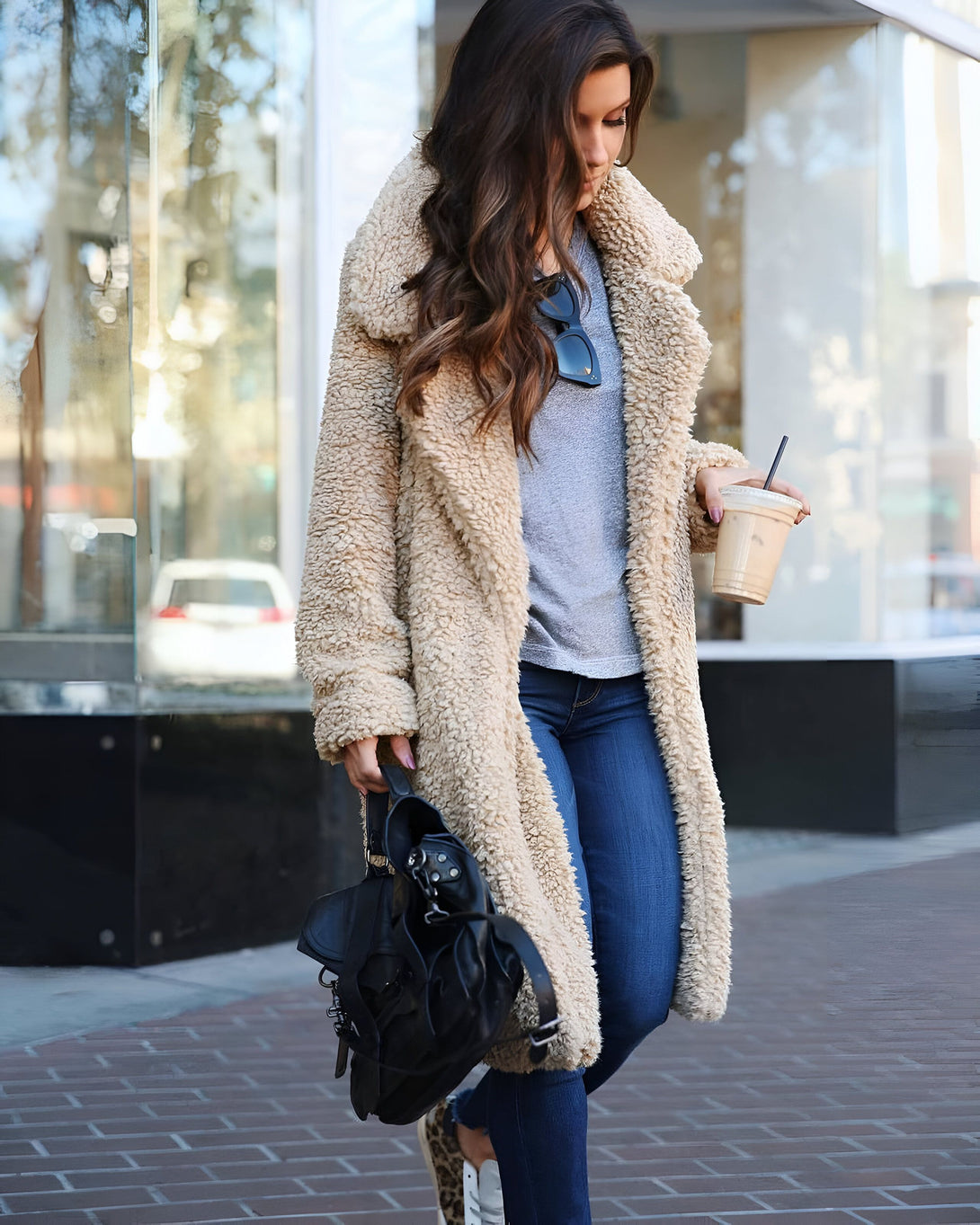 Veste Teddy Femme Automne-Hiver

